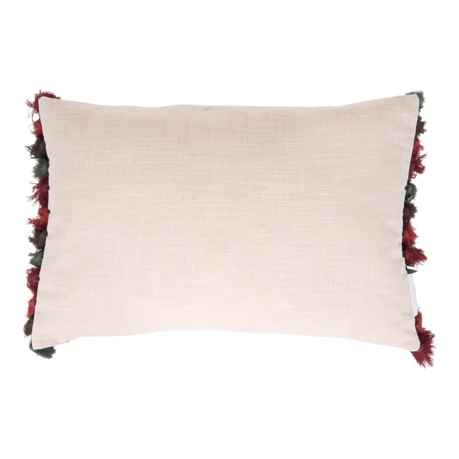 Thankful Tassel Cushion Beige Image 3