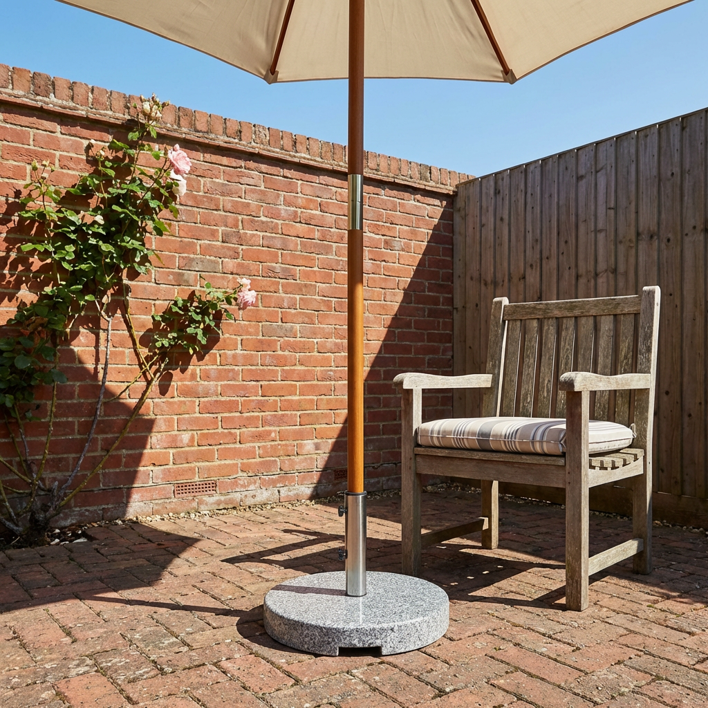 Grey Granite Parasol Base 30kg Image 3
