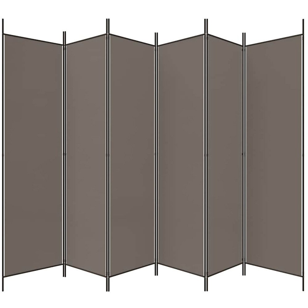 Walplus 6 Panel Anthracite Room Divider 300 x 200cm Image 3
