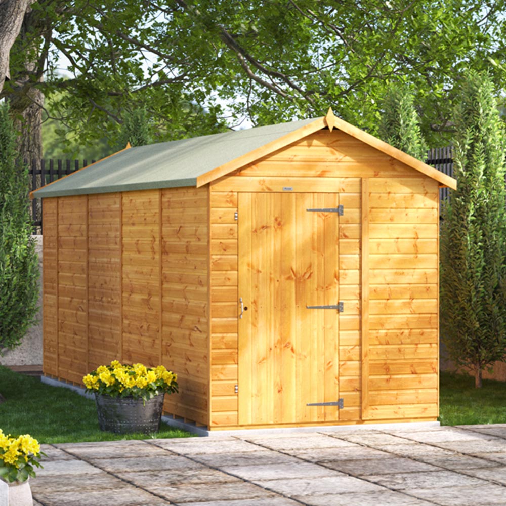 Power Sheds 18 x 6ft Apex Wooden Shed Image 2