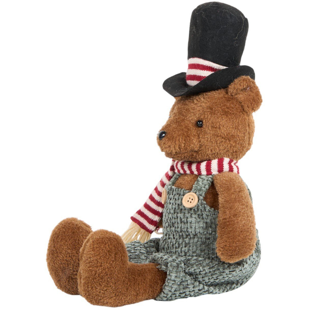 Sitting Bear with Top HatBrown Image 2