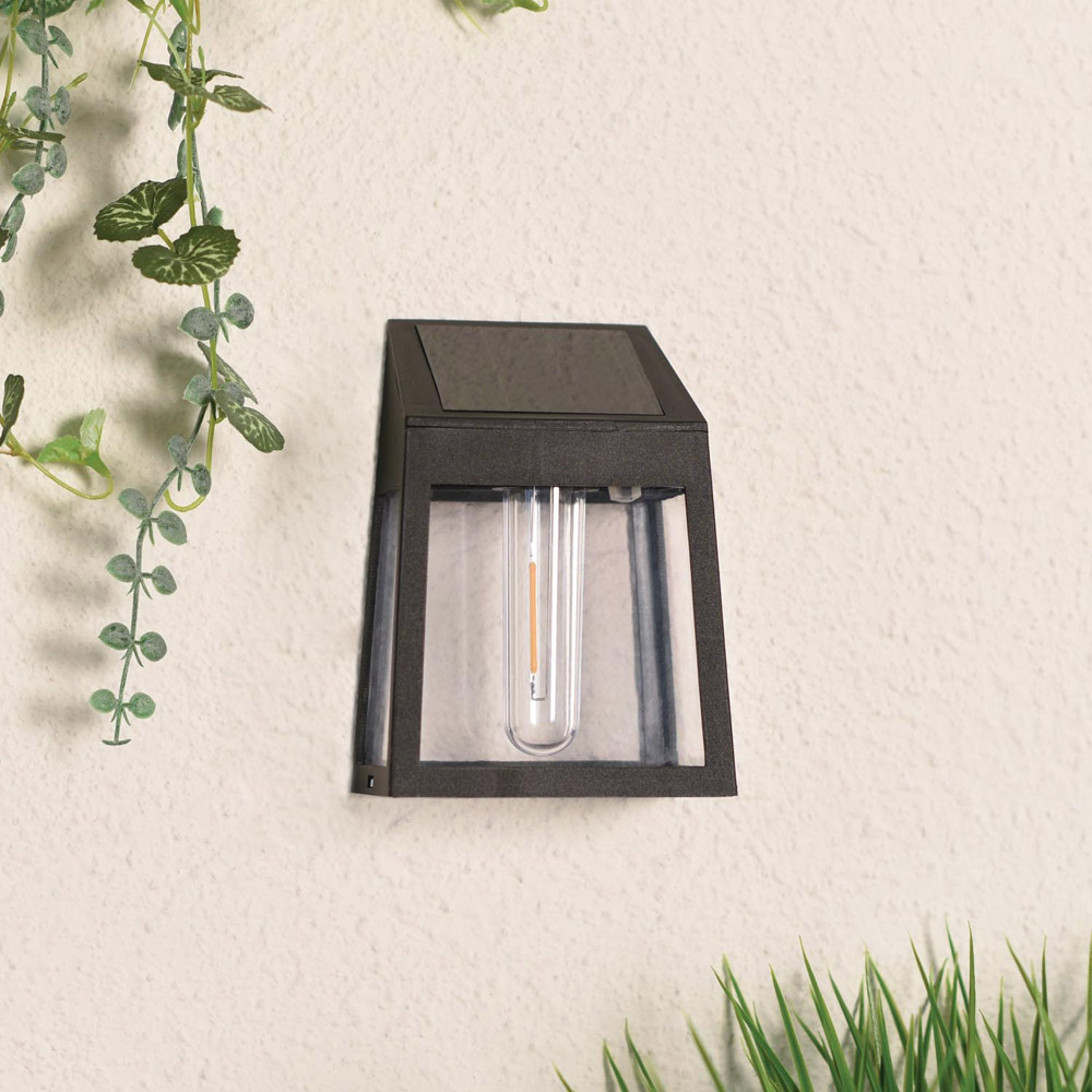 Alexis Solar Filament LED Wall Light - Black Image 2