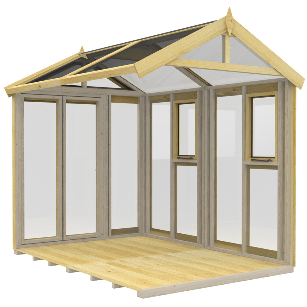 DIY Sheds Pressure Treated Tongue and Groove Timber and Glass 6 x 8ft Greenhouse Image 4
