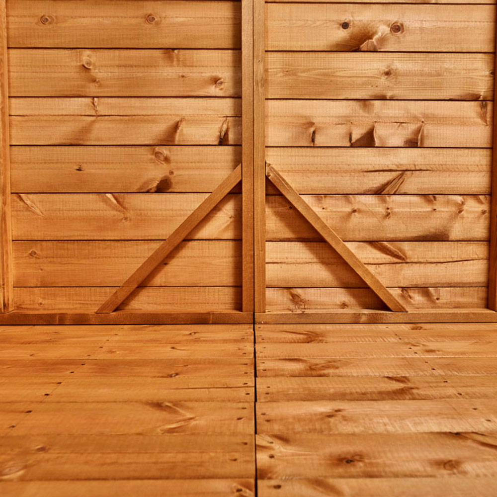 Power Sheds 12 x 4ft Double Door Apex Wooden Shed with Window Image 4