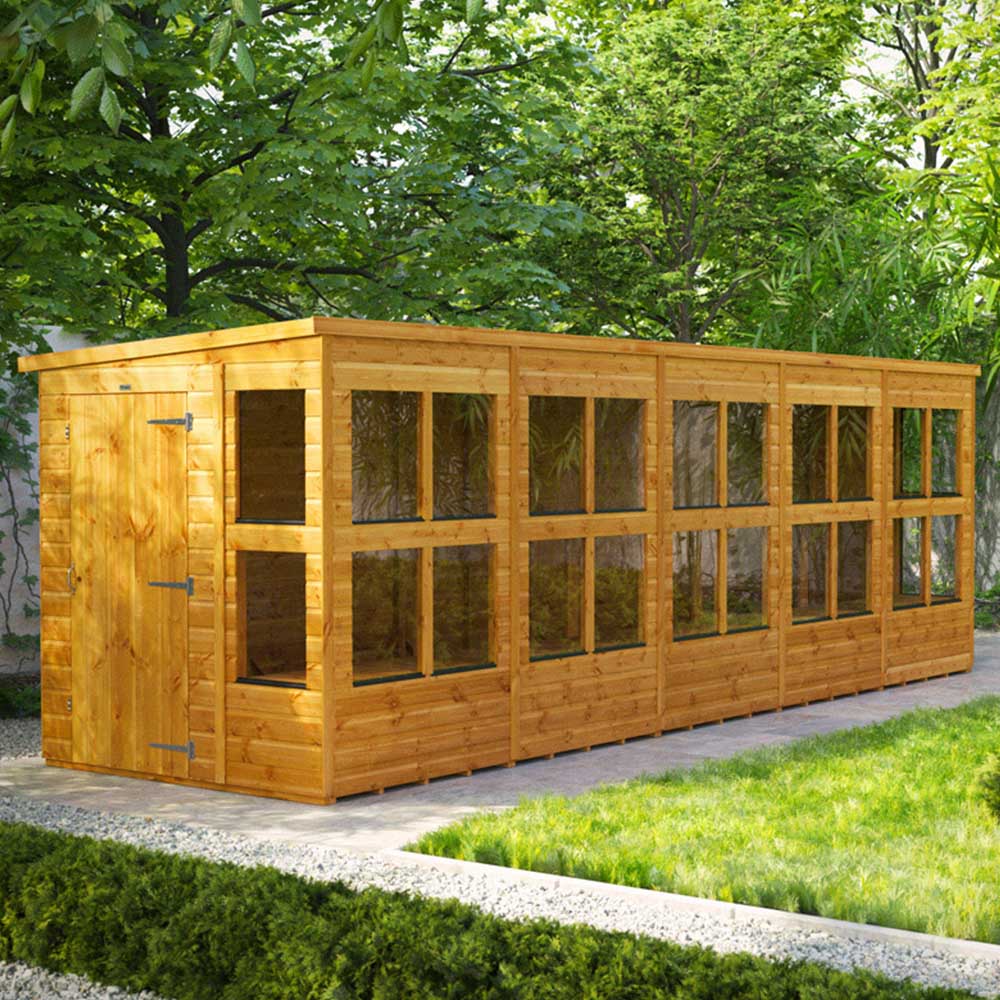Power Sheds 20 x 6ft Pent Potting Shed Image 2
