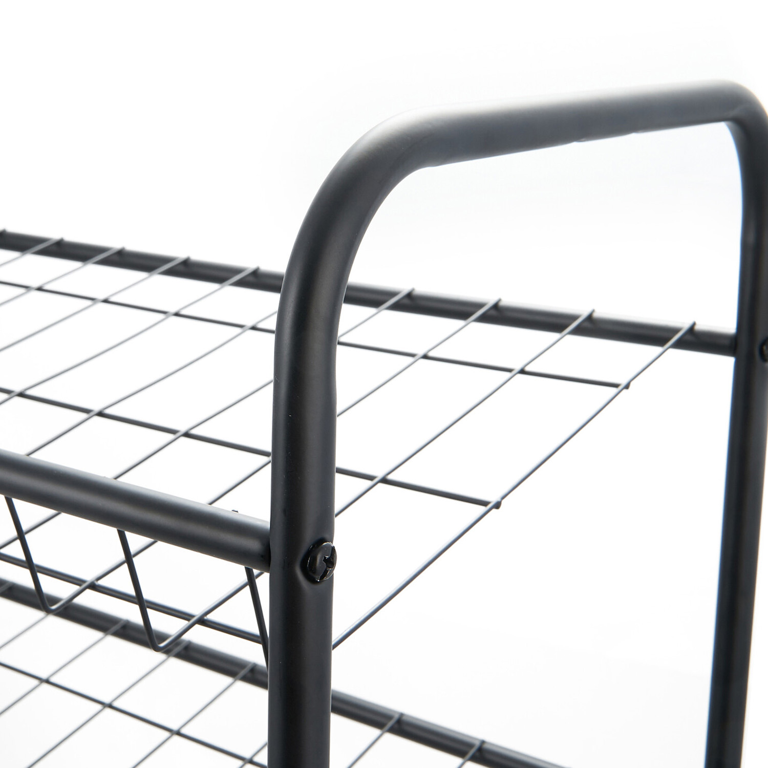 4 Tier Shoe Rack - Black Image 3