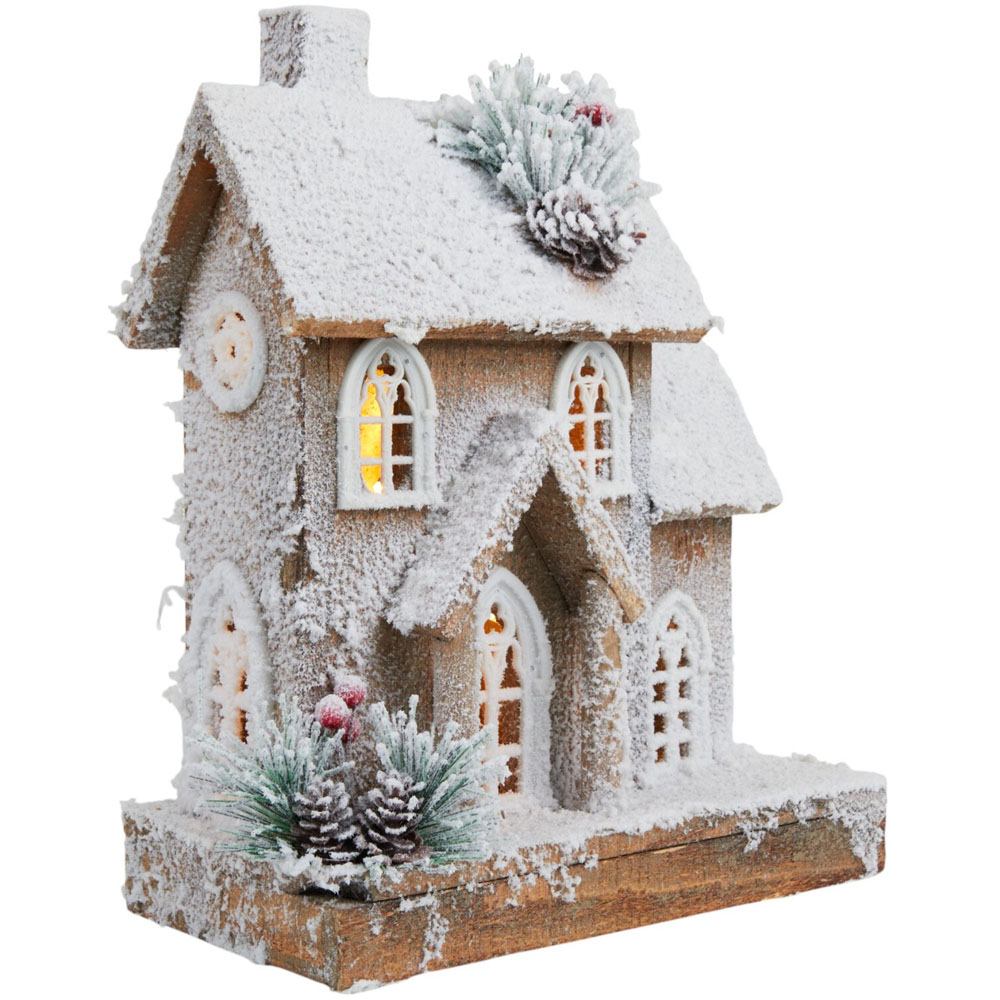 Natural Flocked LED HouseWhite and Natural Image 6