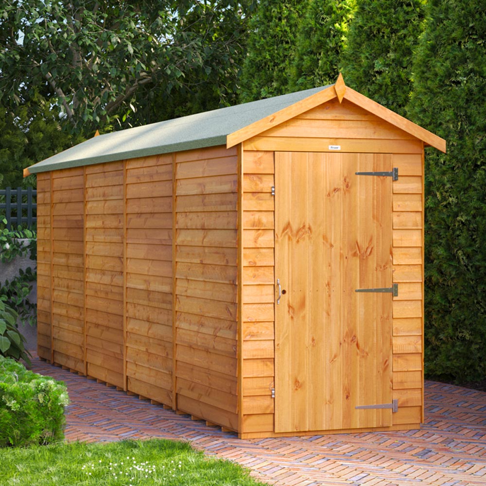 Power Sheds 18 x 4ft Overlap Apex Wooden Shed Image 2