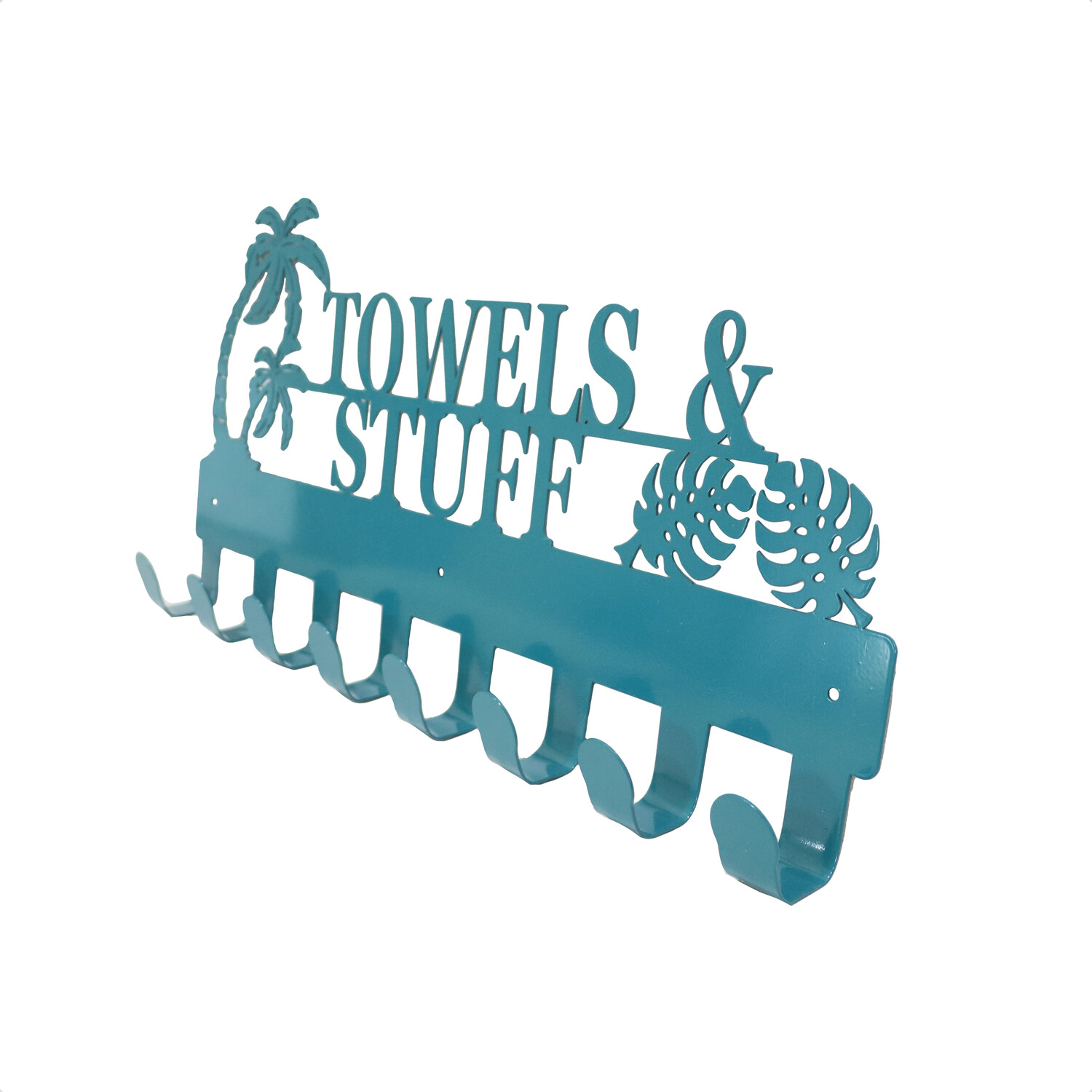 Indoor and Outdoor Towels and Stuff Hooks - Blue Image 2