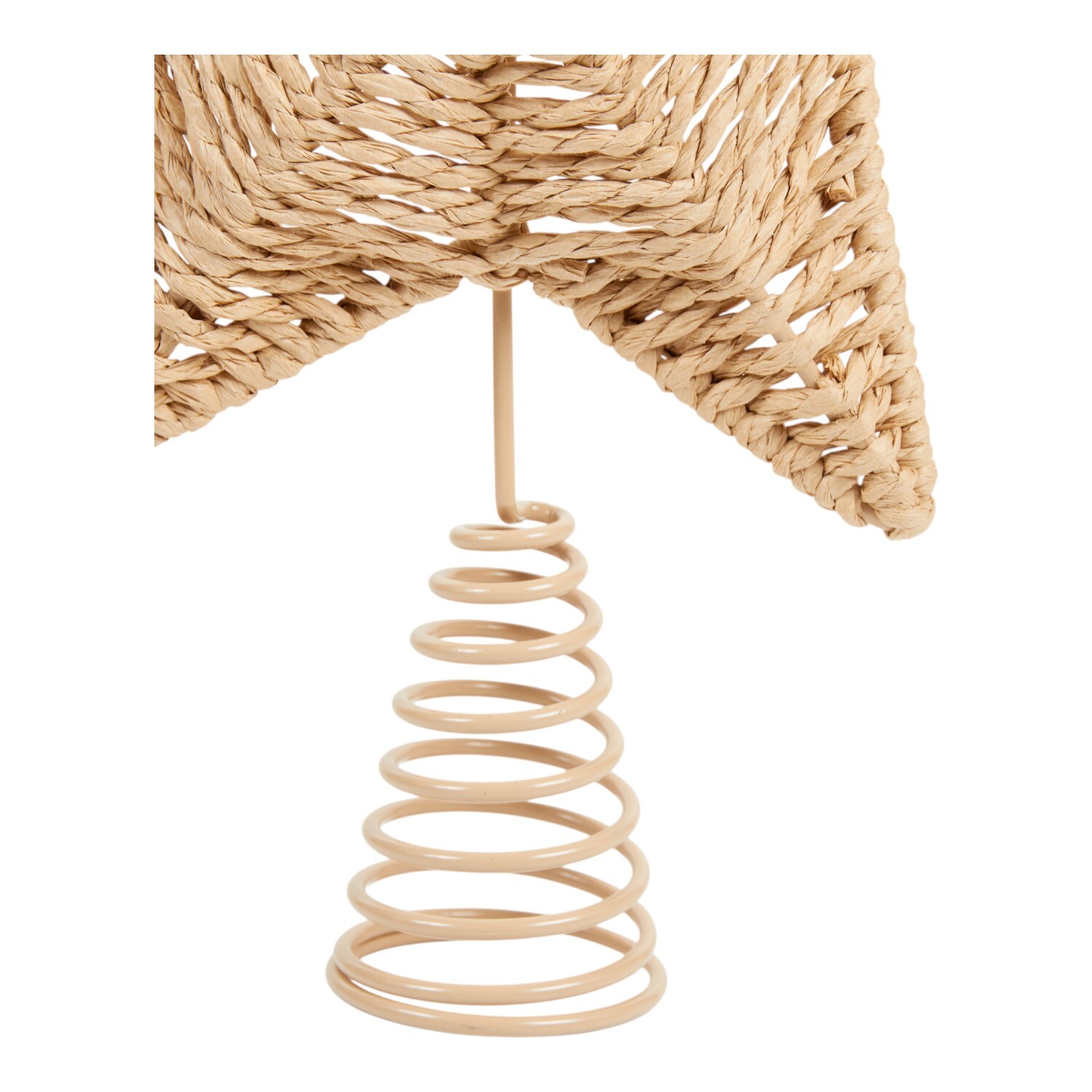 Natural Rattan Star Tree Topper Natural Image 2