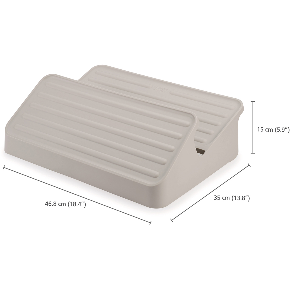 Joseph Joseph Shoe-In Ecru Space-Saving Large Shoe Rack Image 9