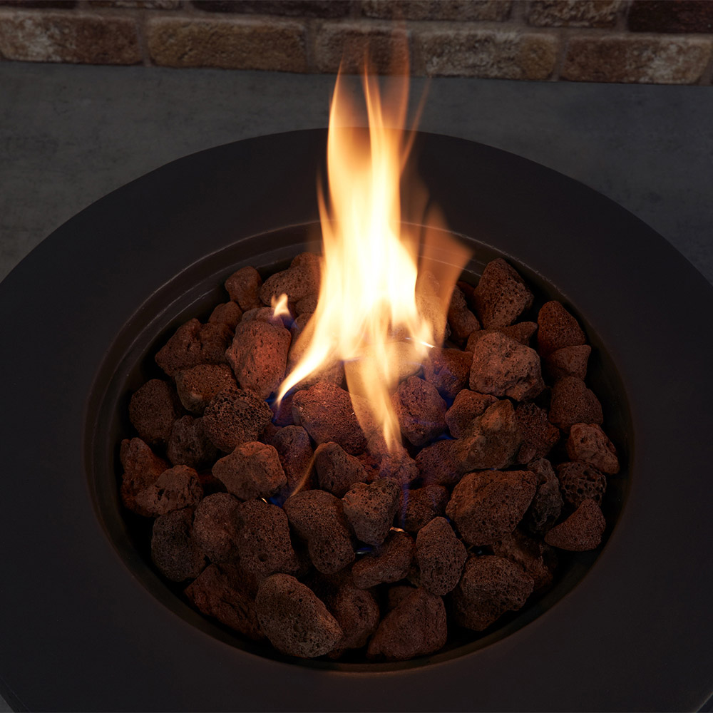 Field & Flame Marilla Grey Bowl Shaped Gas Fire Pit 45000 BTU Image 5