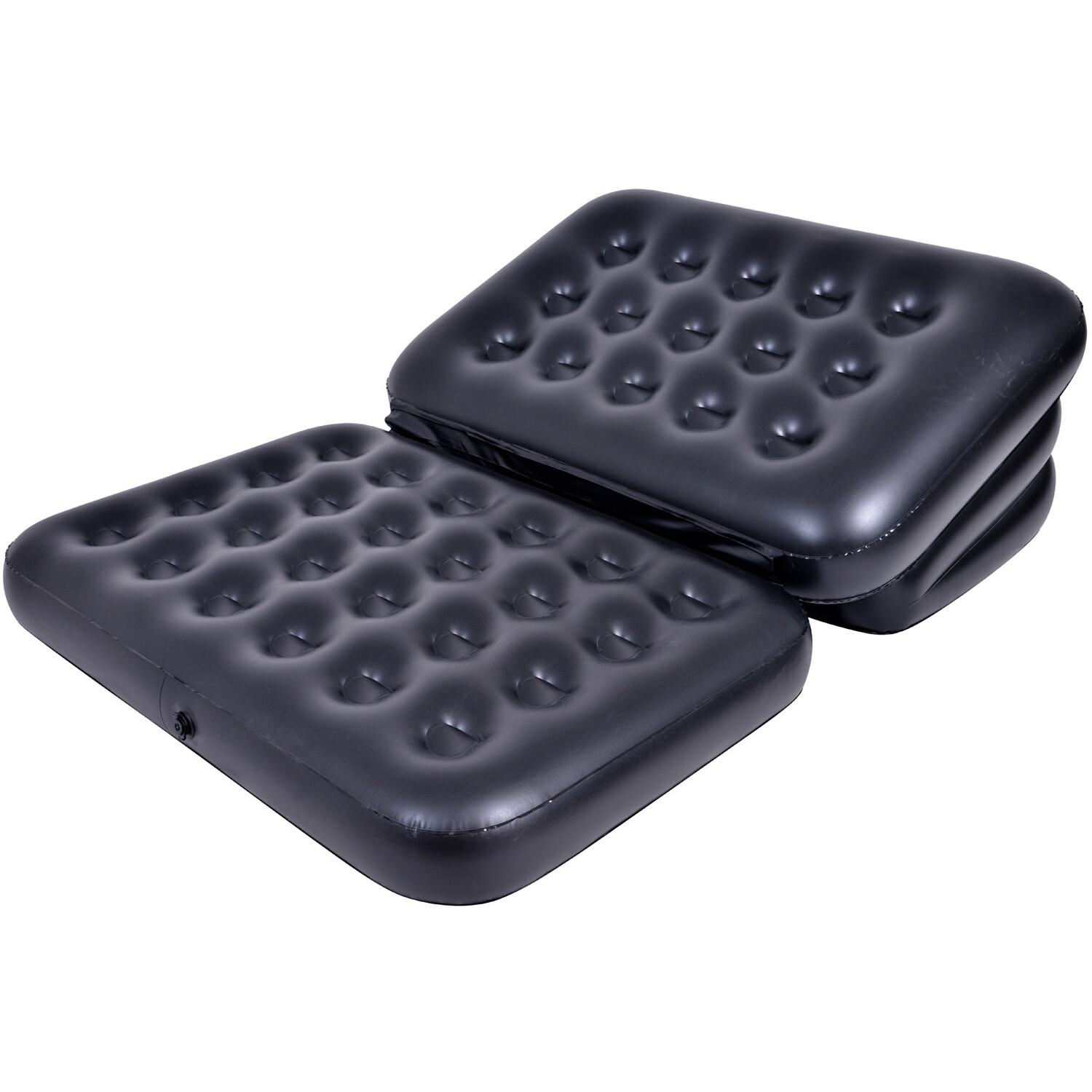 Avenli Black Inflatable Flocked Sofa Bed Image 5
