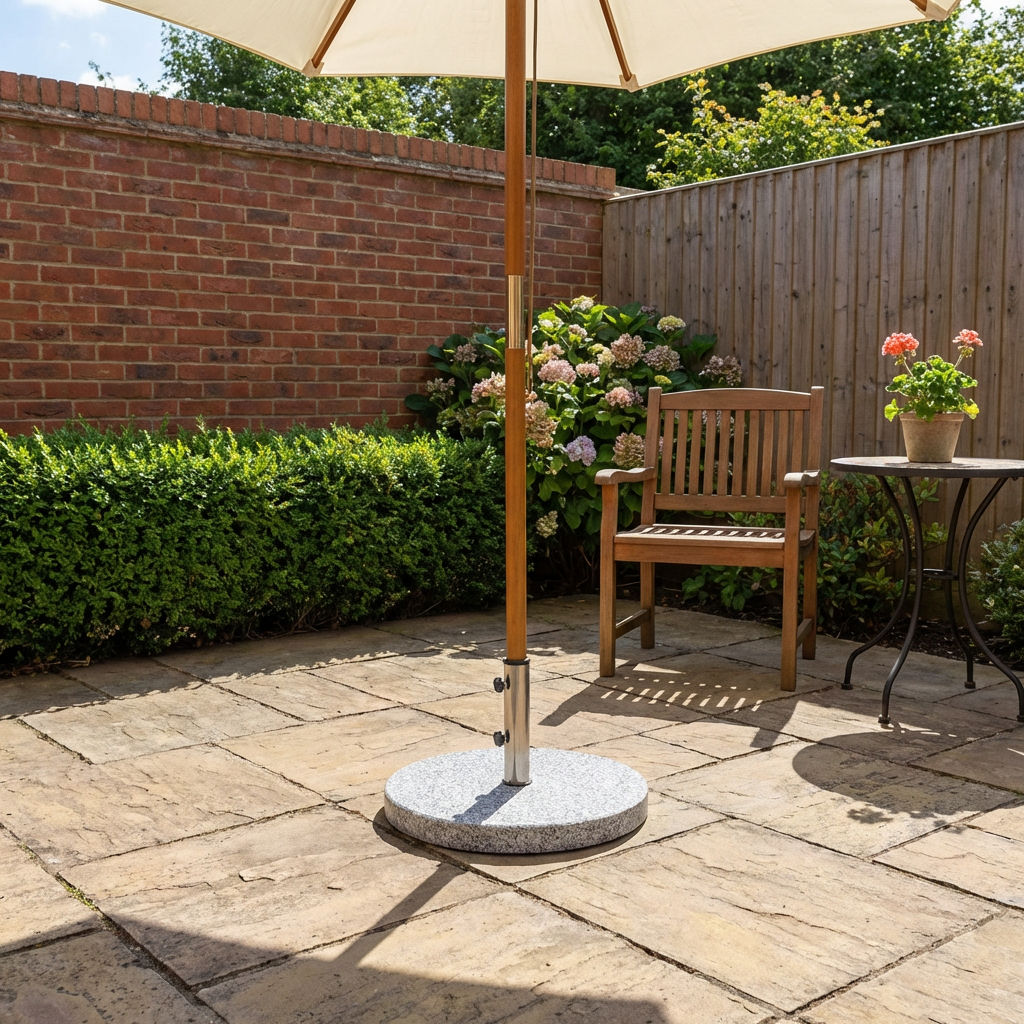 Grey Granite Parasol Base 11kg Image 2