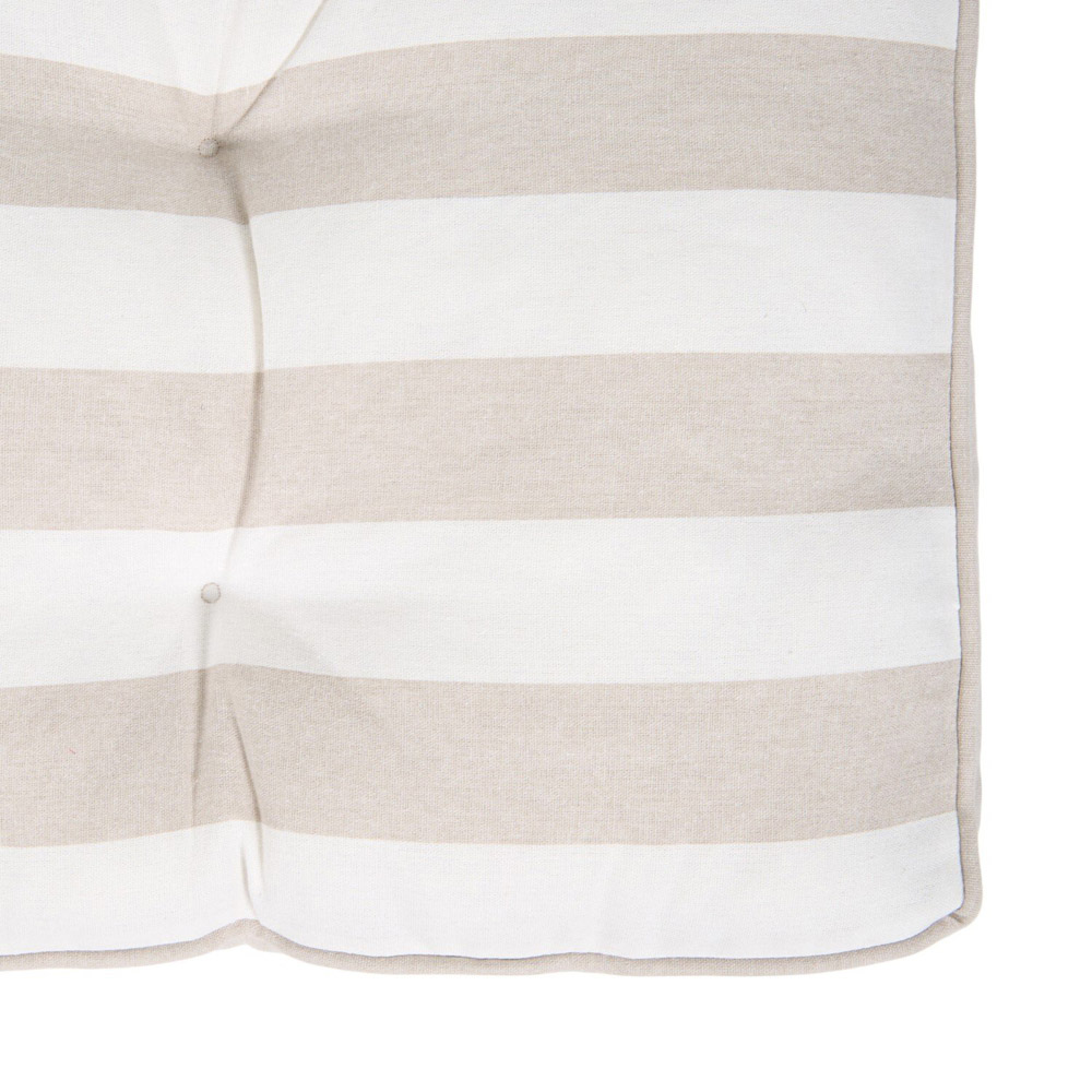 Stripe Bench Pad Taupe Image 4
