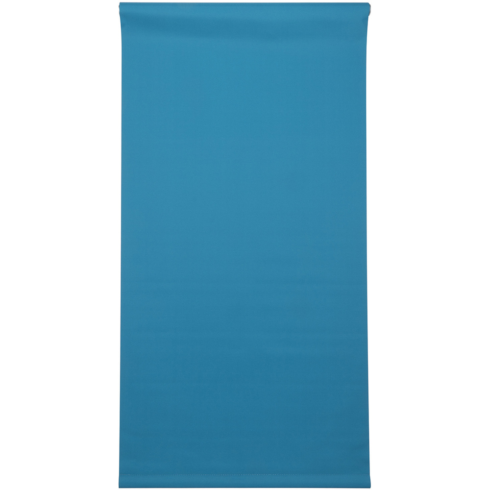 Plain Blackout Roller Blinds - Rich Teal / 90cm Image 2