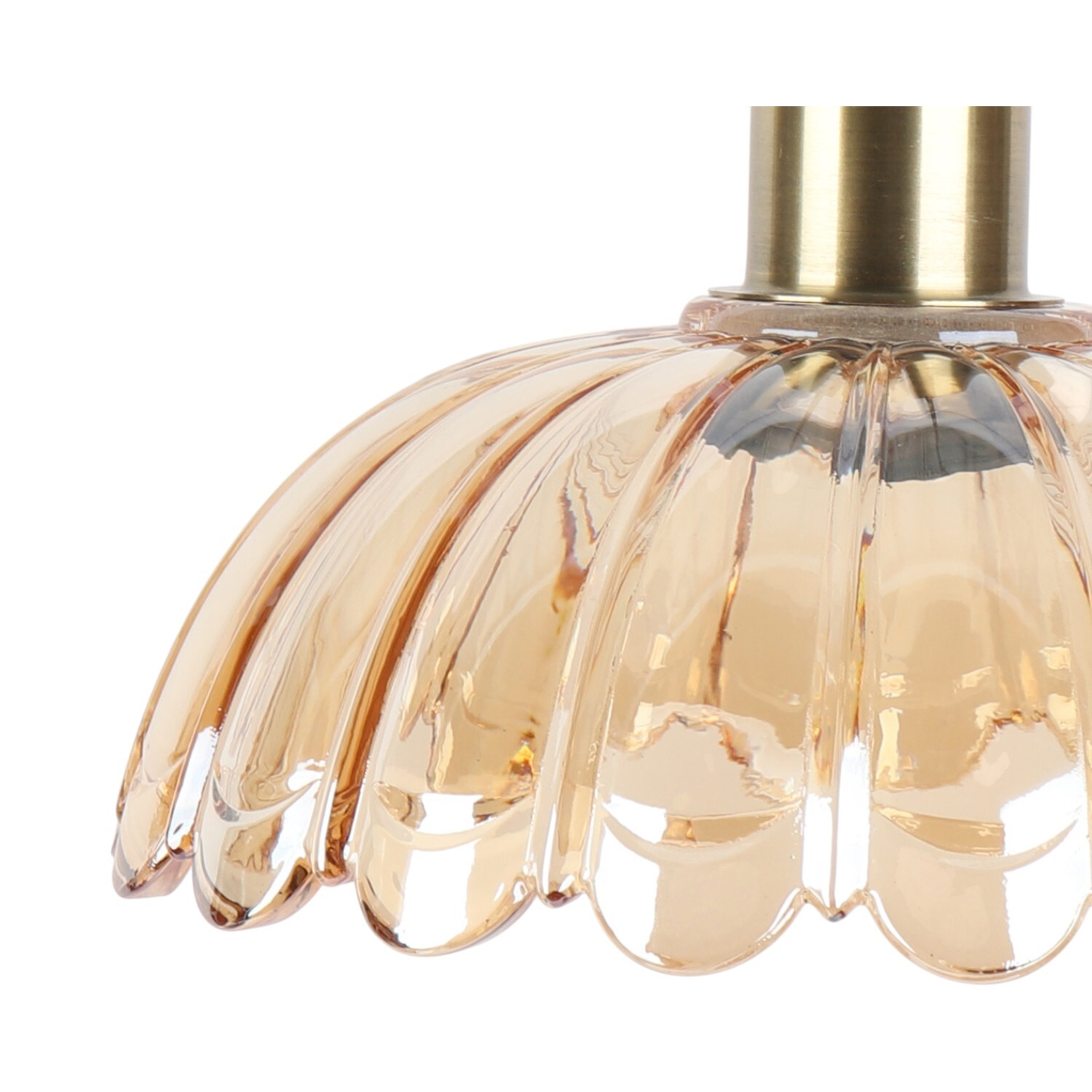 Posey Glass Pendant Amber Image 3