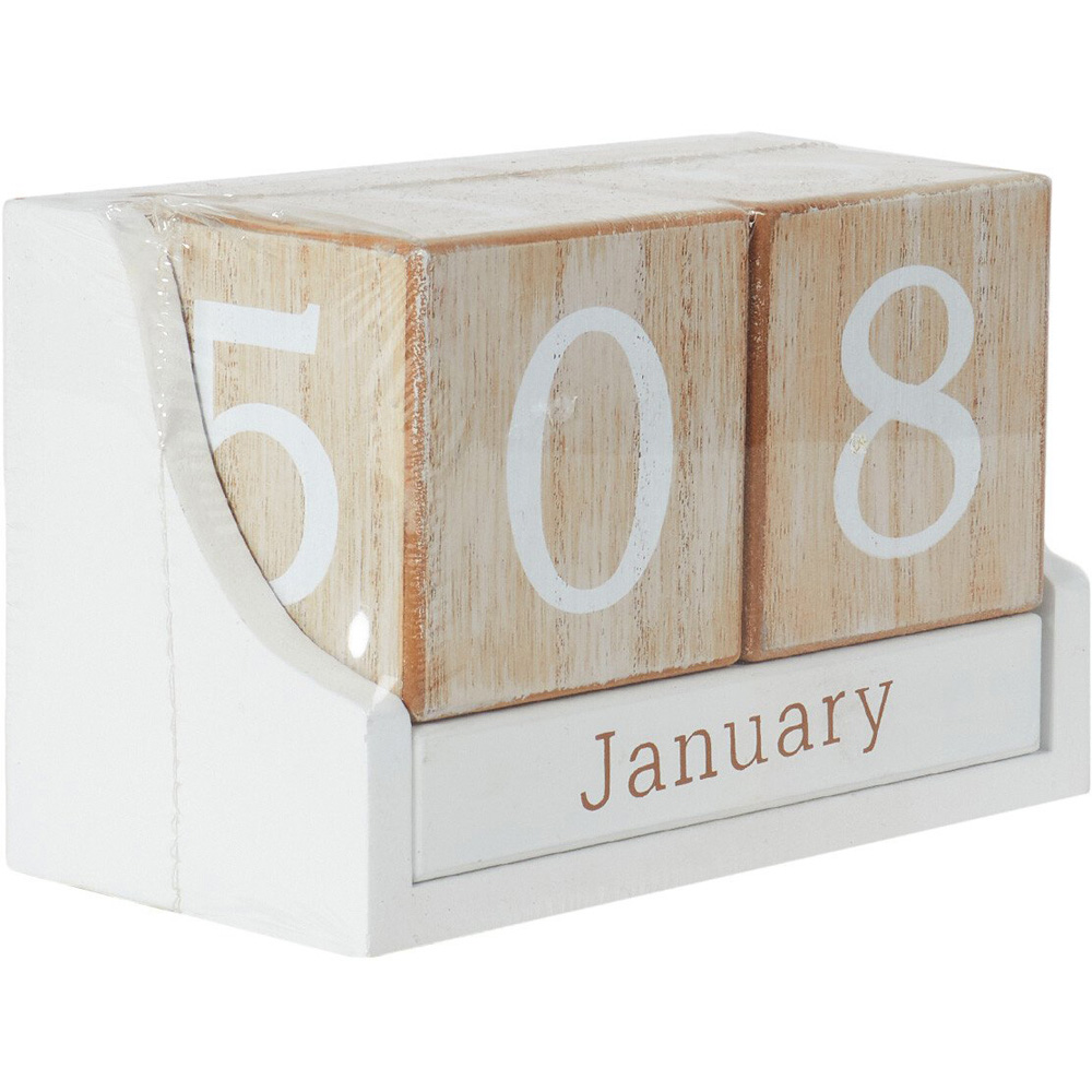 Iris Desk Calendar - White Image 2