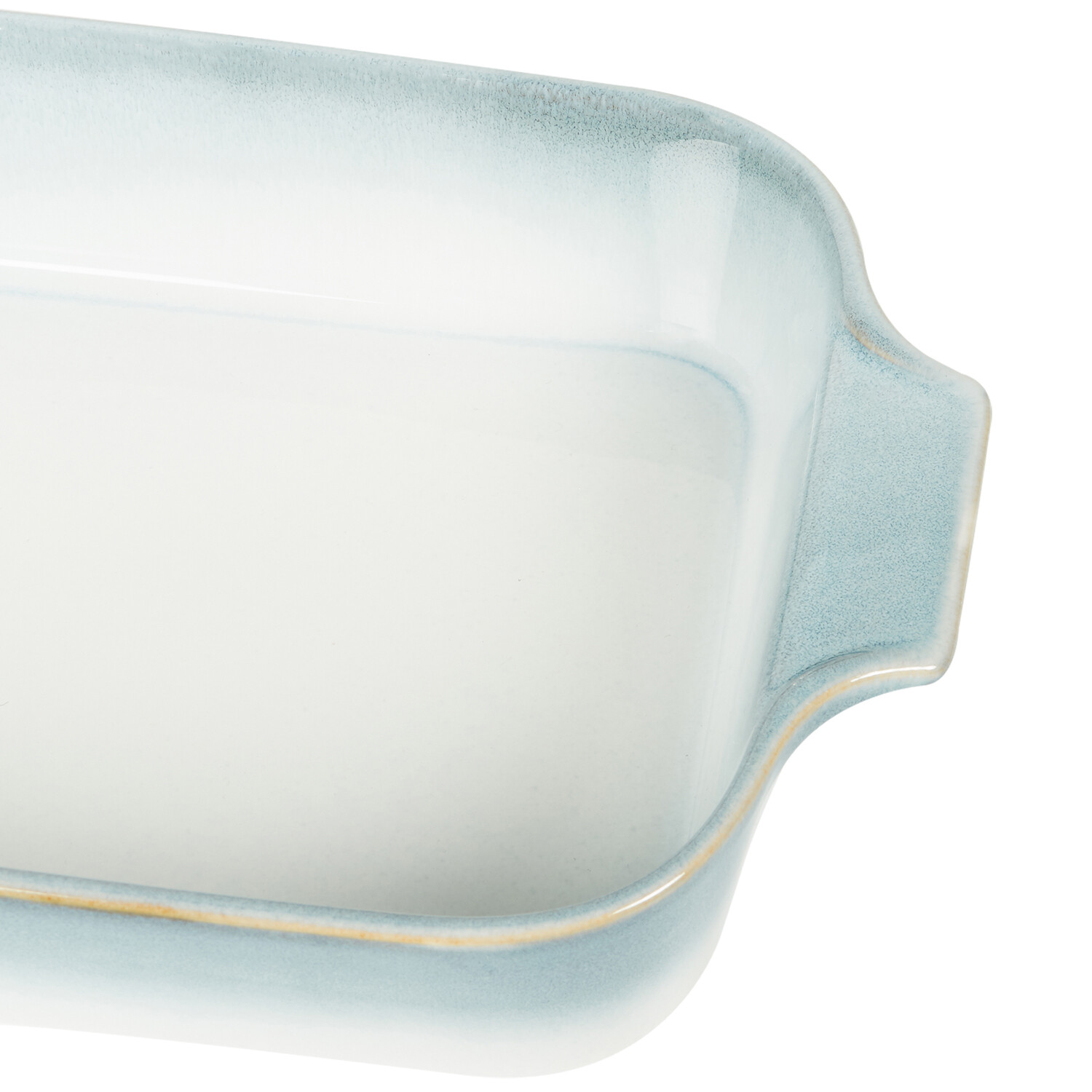 Santorini Reactive Glaze Roaster - Blue and White / Large Image 5