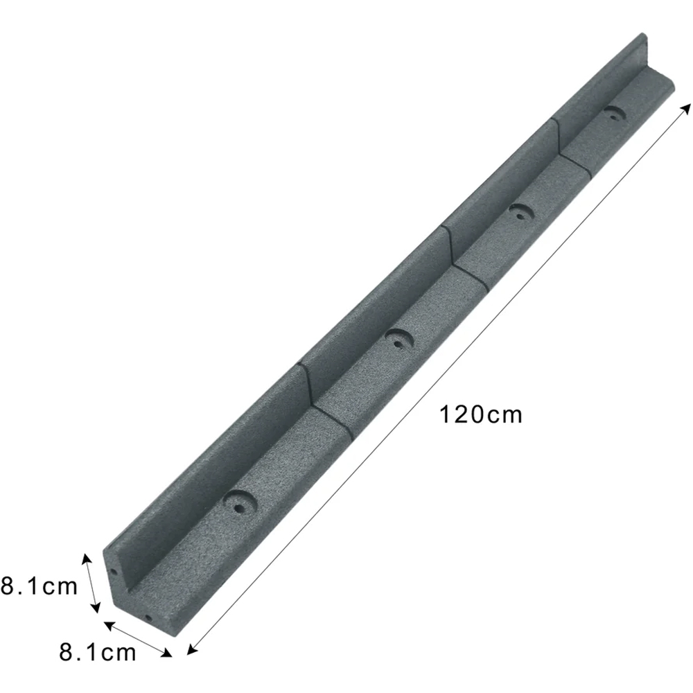 MonsterShop Grey 4ft 18 Pack Flexible Lawn Edging Image 6