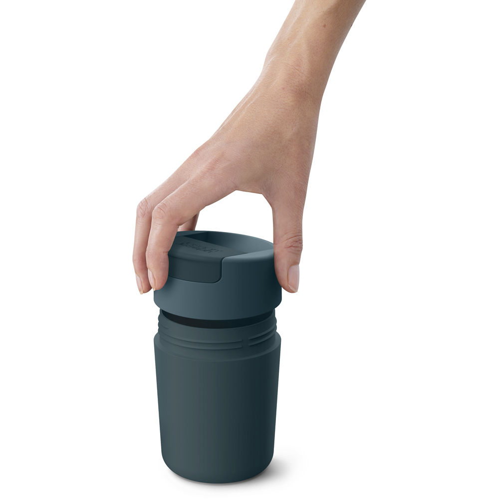 Joseph Joseph Sipp Blue Travel Mug with Hygienic Lid 340ml Image 7