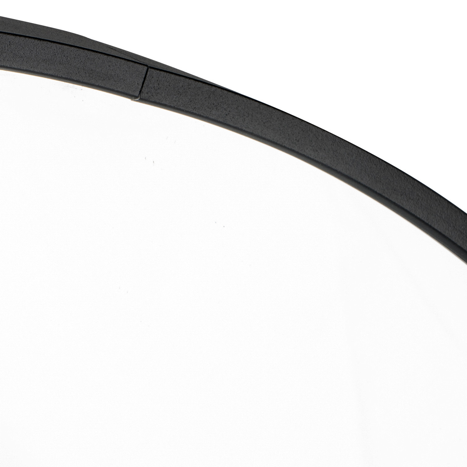 Evelyn Black Round Metal Mirror 80cm Image 2