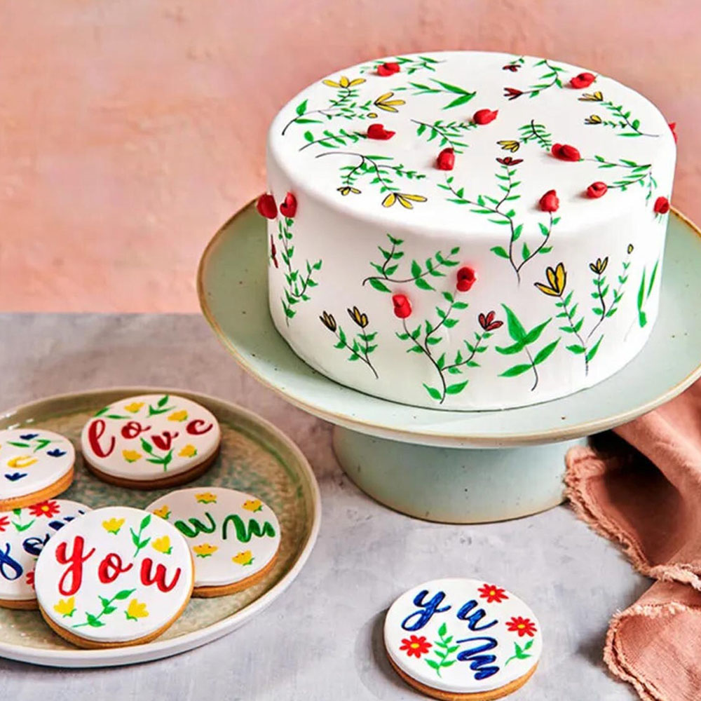 Set of 5 Primary Colour FunCakes Food Pens Image 2