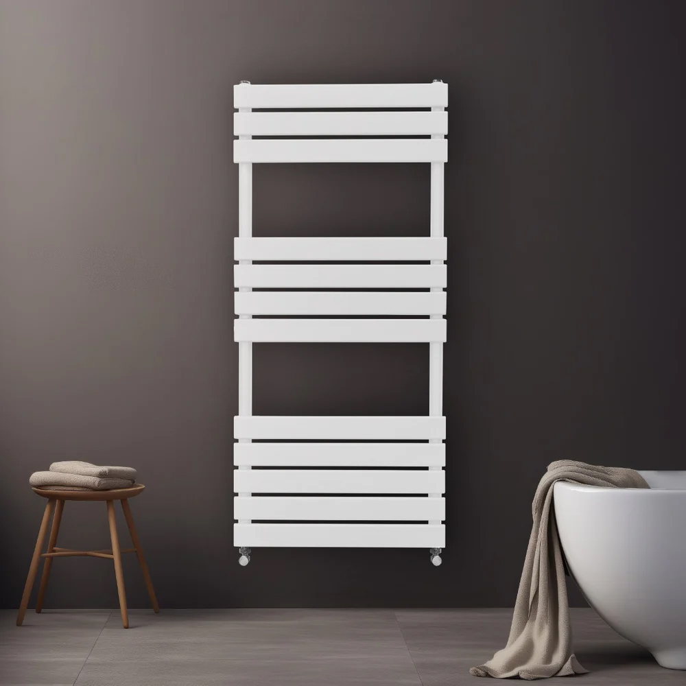 Monster Shop 2070BTU White Flat Panel Towel Radiator 1200 x 500mm Image 5