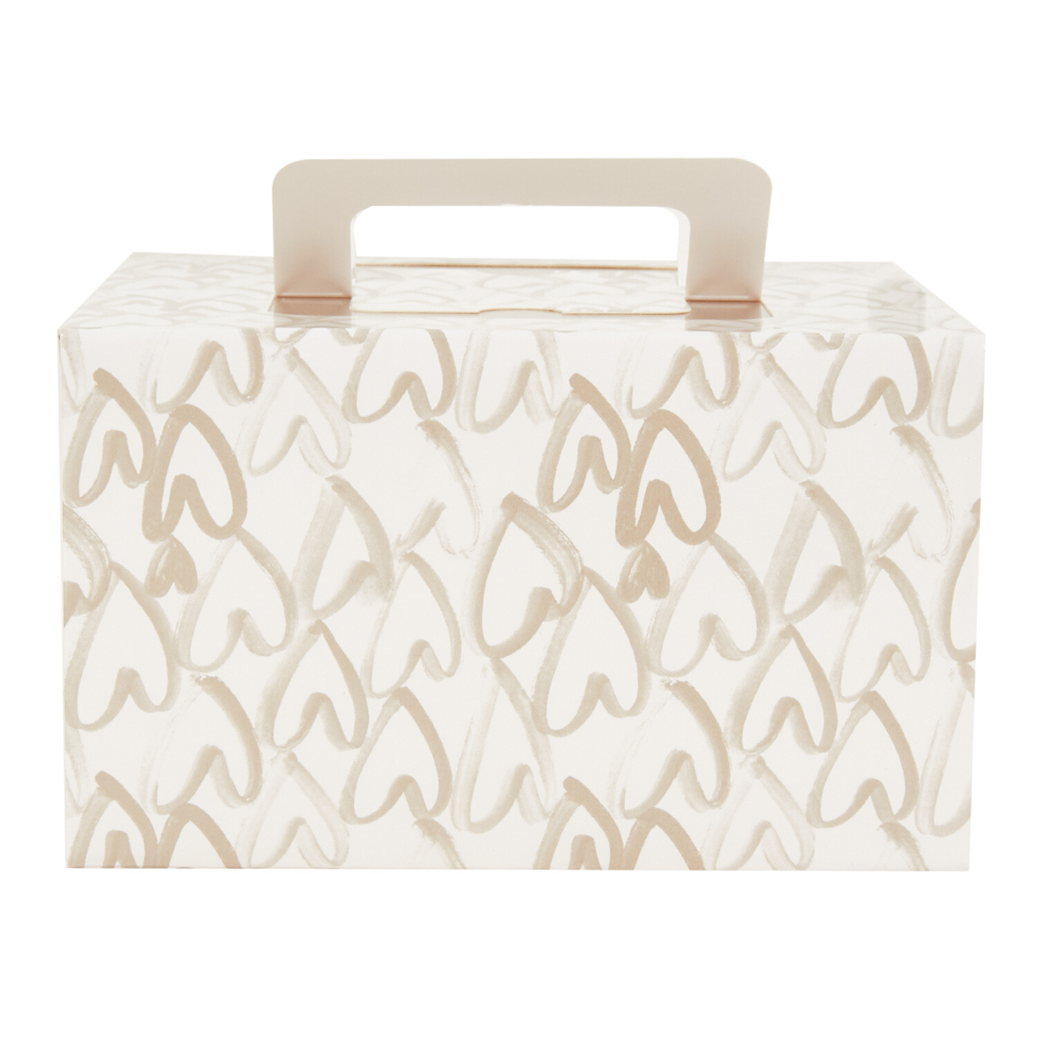 Pack of 2 Hearts Cake Boxes - Neutral Image 3