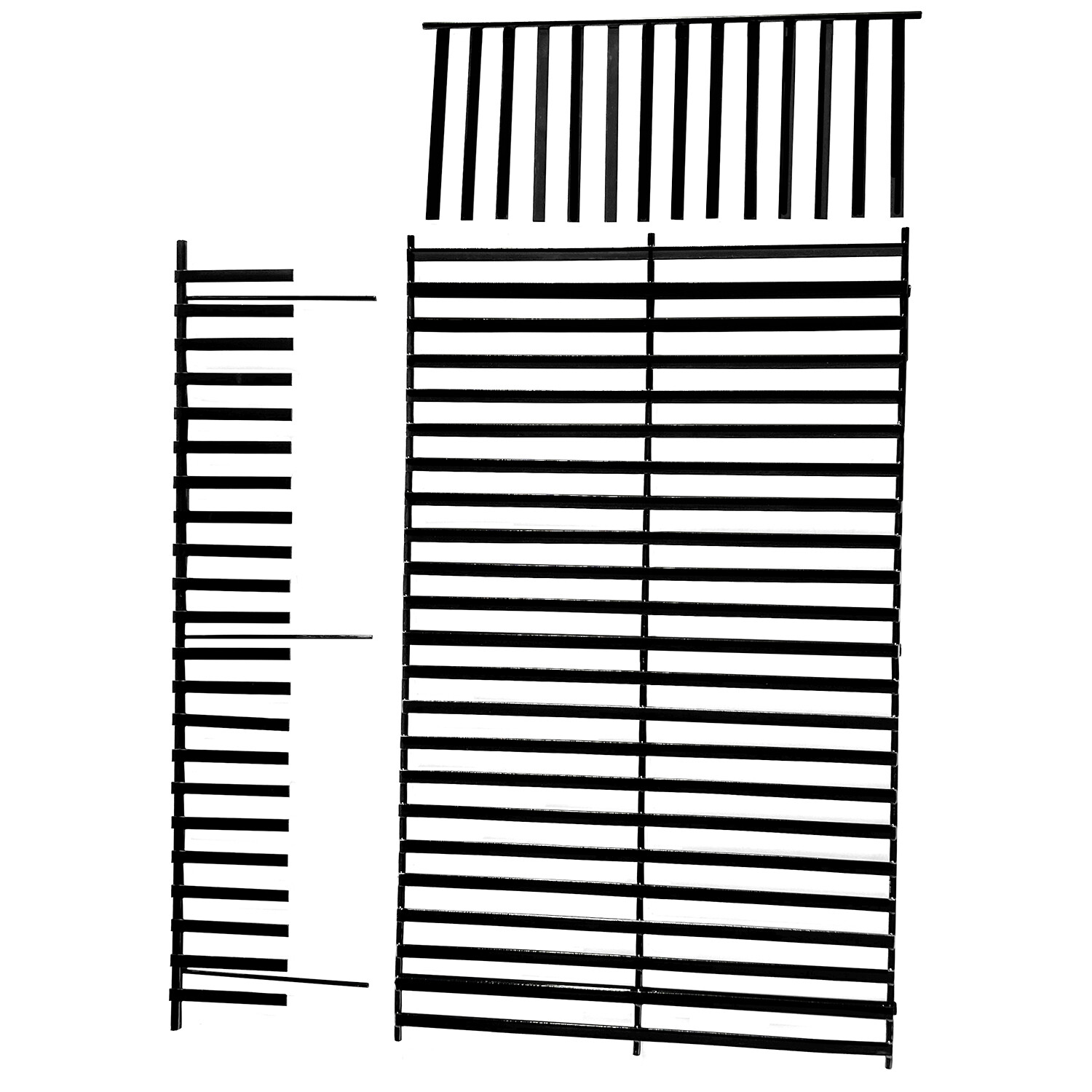 Adjustable Rectangular Grill Black Image 2