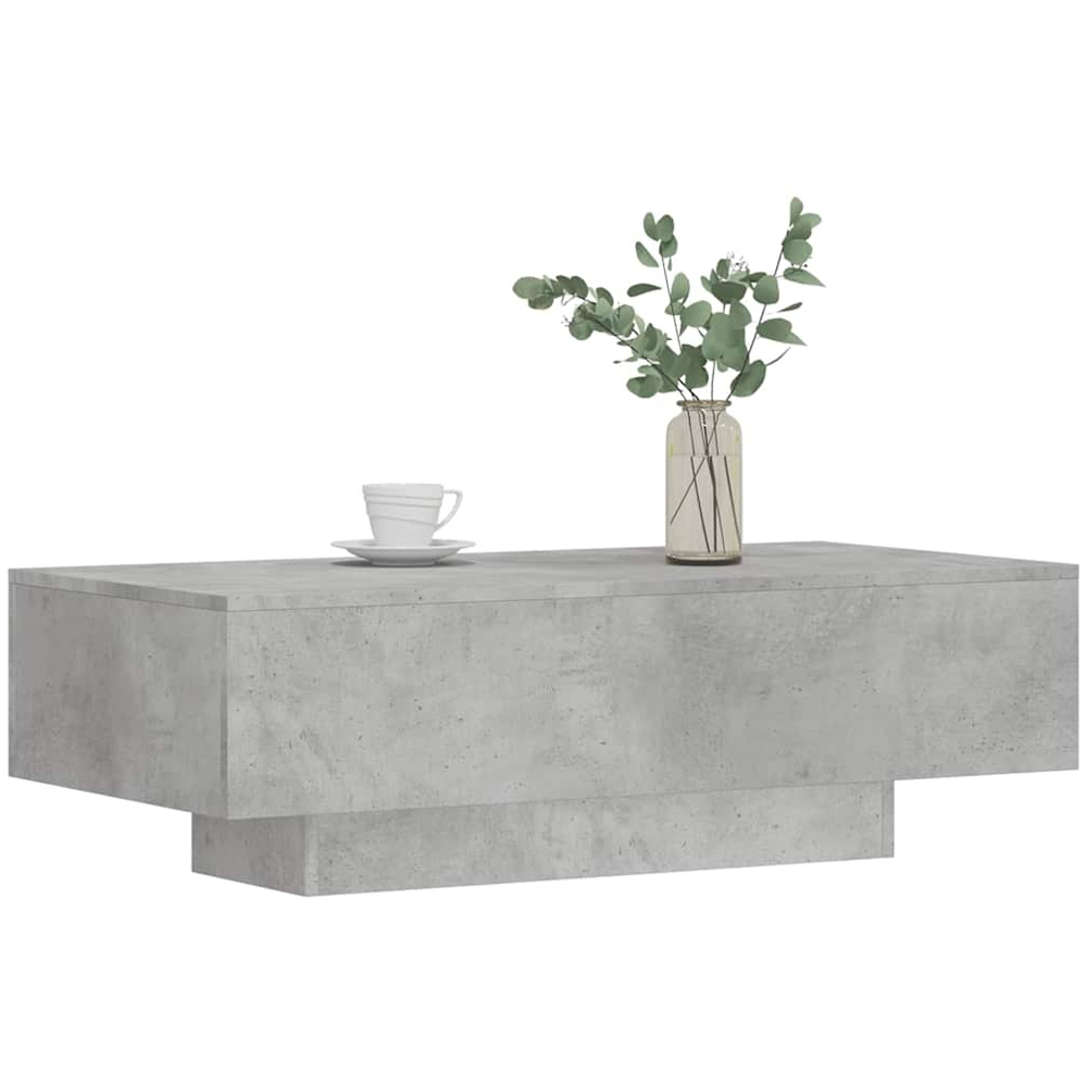 Walplus Concrete Grey Rectangular Coffee Table Image 3