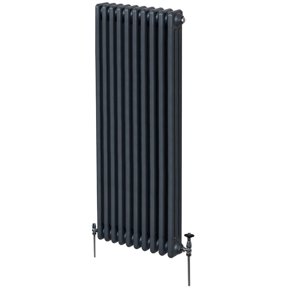 Monster Shop 6596 BTU Anthracite Grey Traditional 3 Column Radiator ...