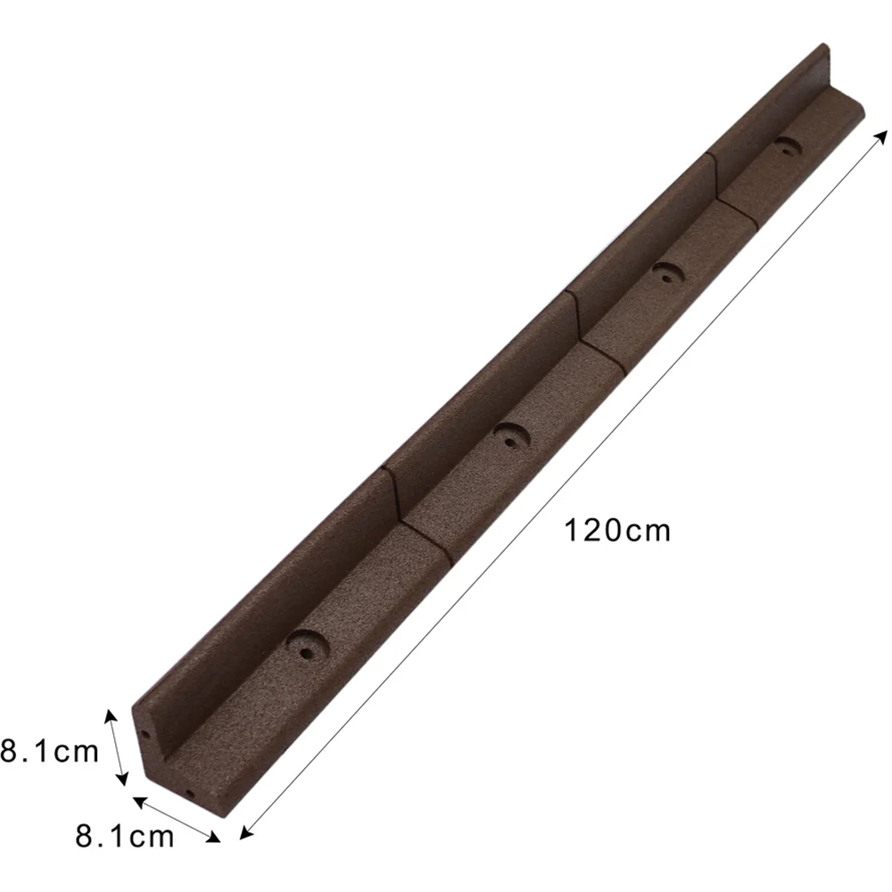 MonsterShop Brown 4ft 28 Pack Flexible Lawn Edging Image 6