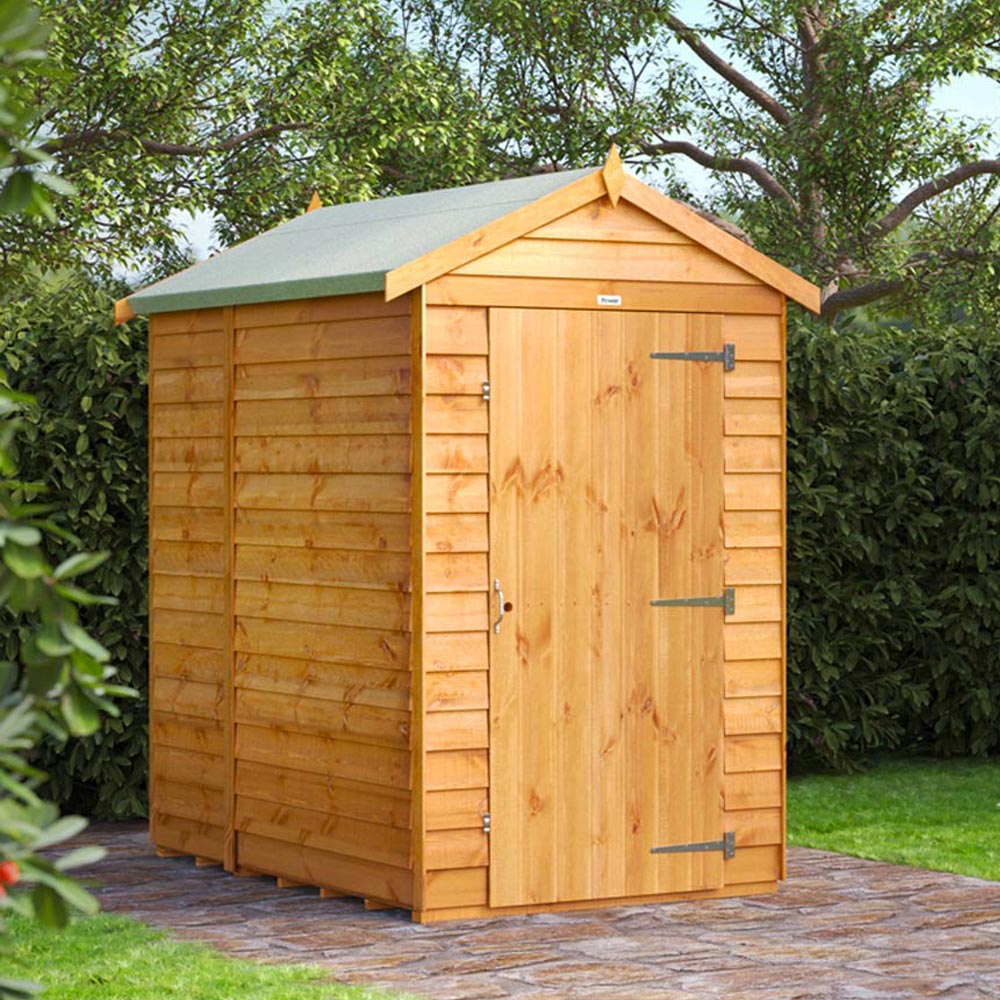 Power Sheds 6 x 4ft Overlap Apex Wooden Shed Image 2