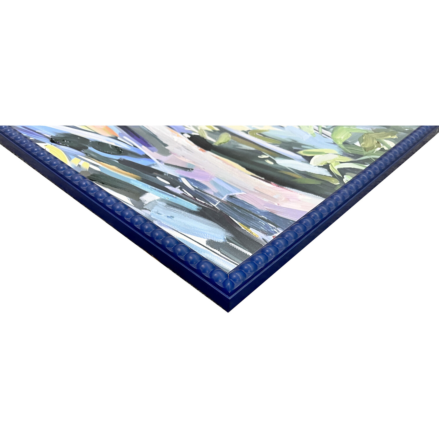 Abstract Woodland Framed Art Blue Image 3