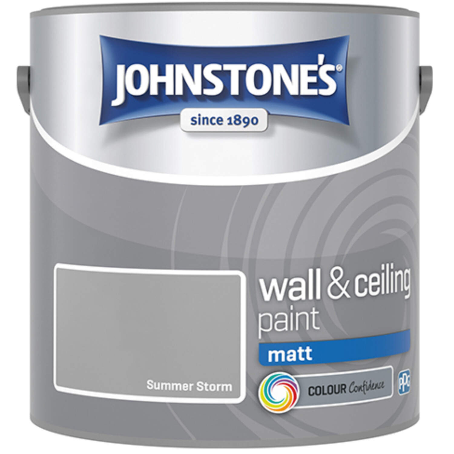 Johnstone's Walls & Ceilings Summer Storm Matt Emulsion Paint 2.5L Image 2