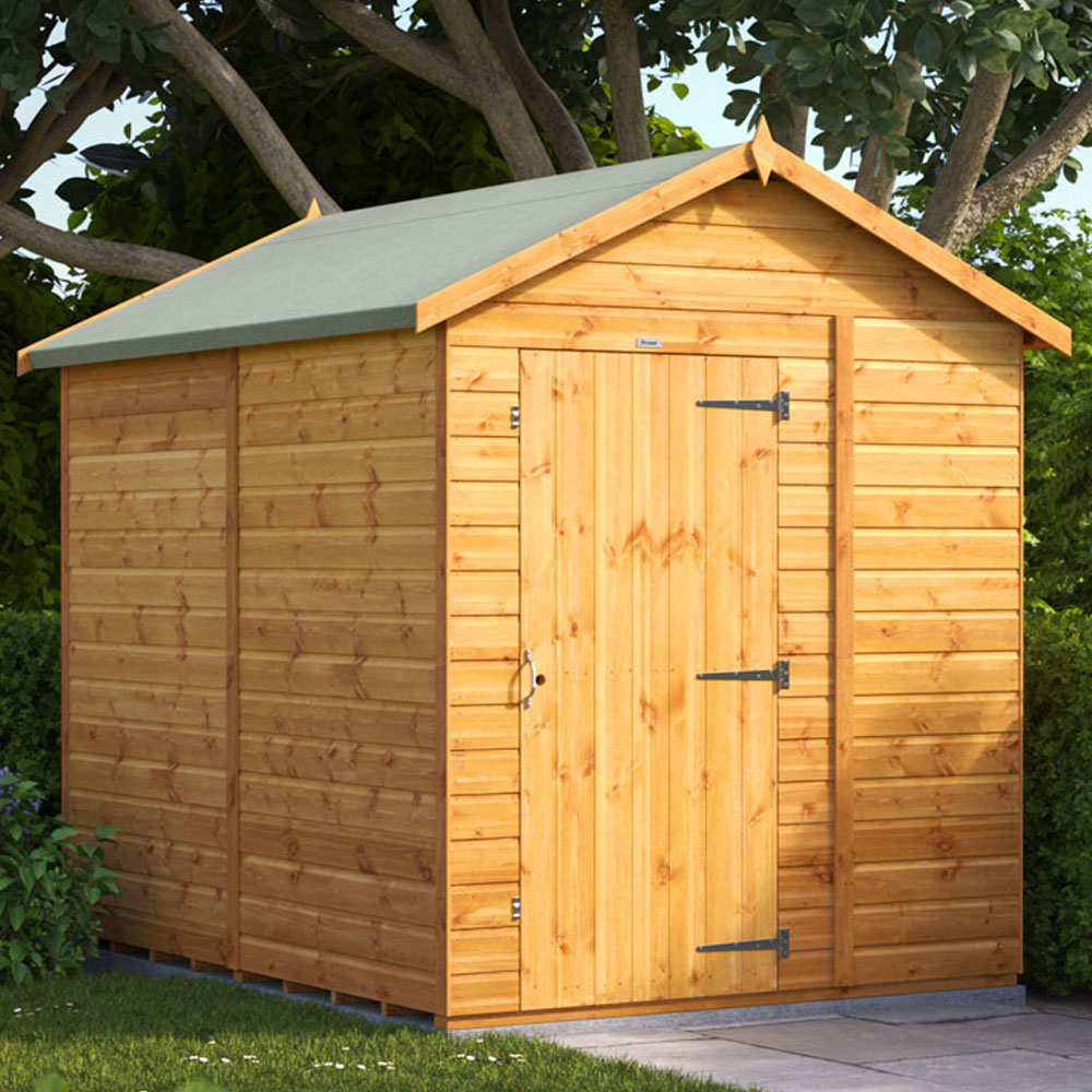 Power Sheds 8 x 6ft Apex Wooden Shed Image 2