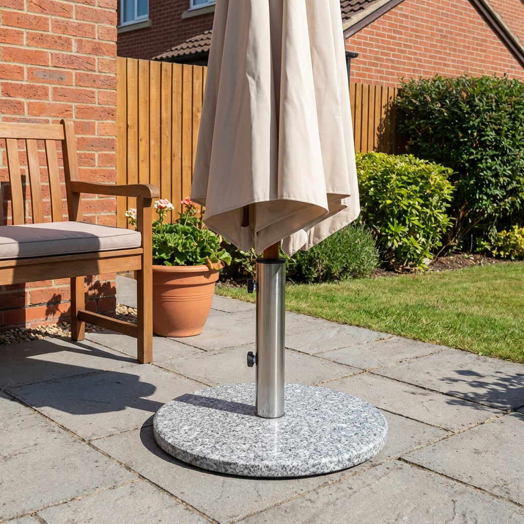 Grey Granite Parasol Base 11kg Image 5