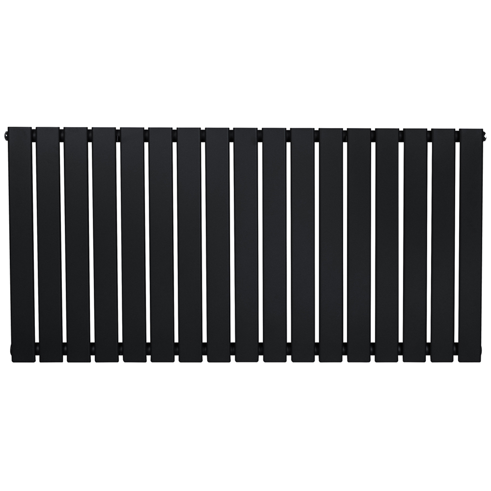 MonsterShop 3685 BTU Black Flat Single Column Radiator 600 x 1190mm Image 3