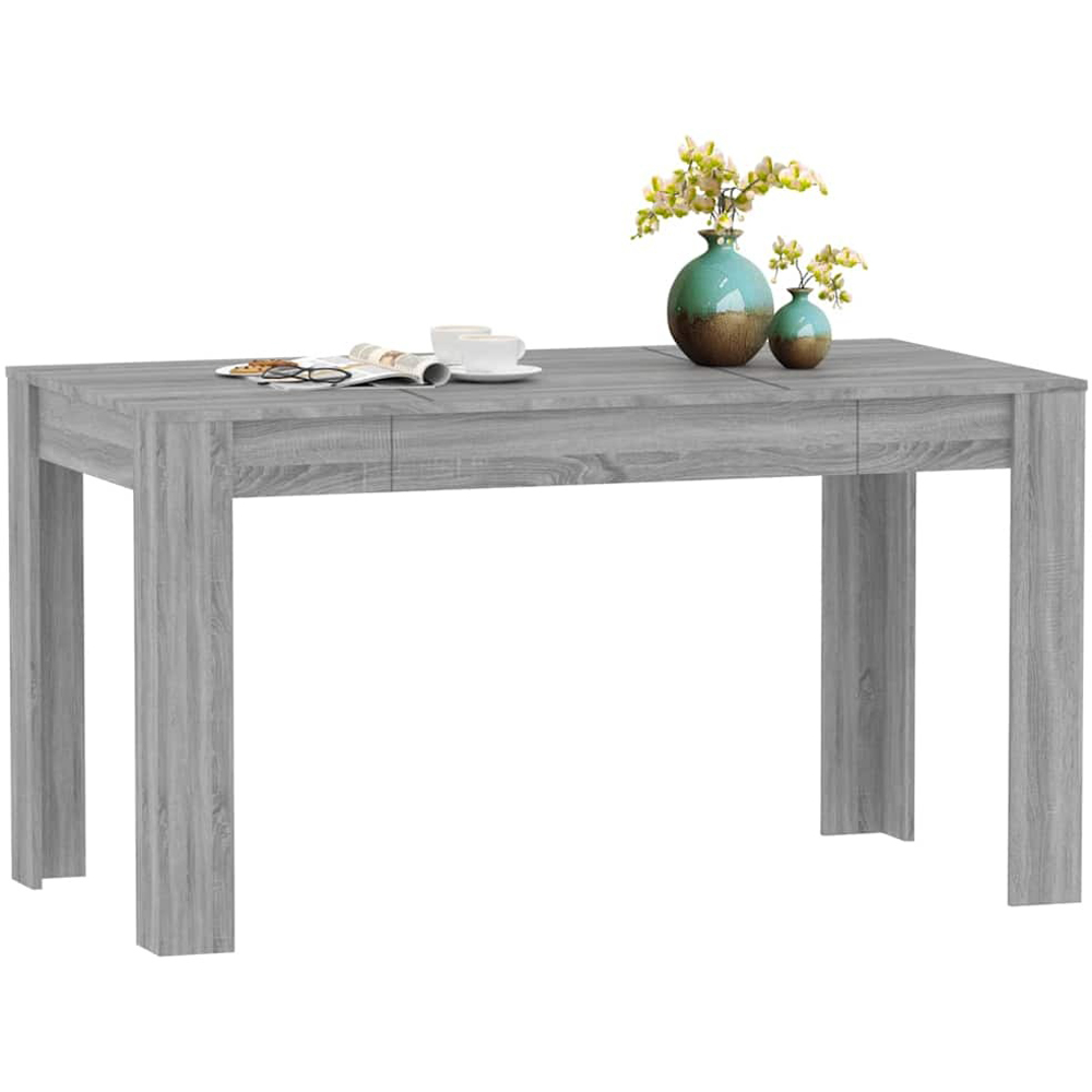 Walplus 6 Seater Dining Table Grey Sonoma Image 6