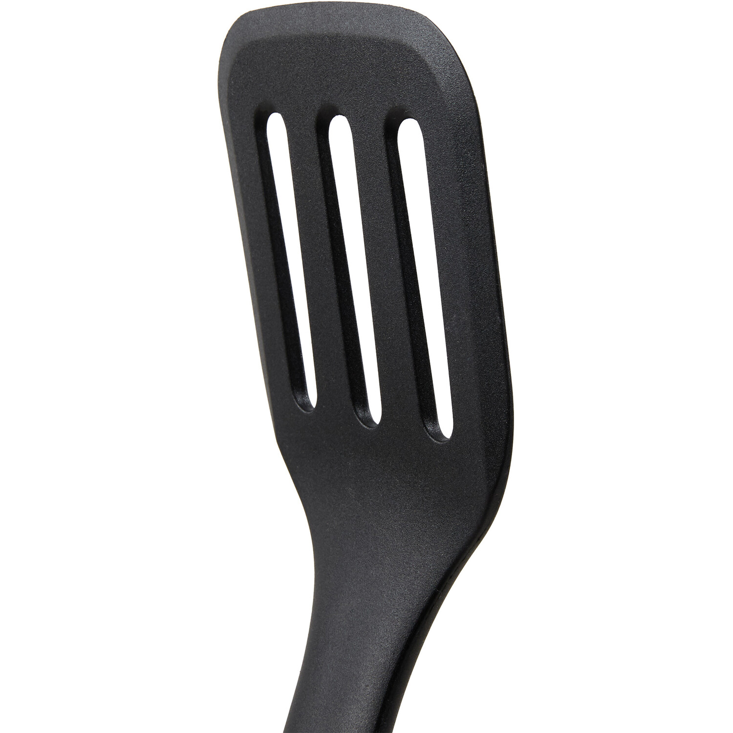 My Kitchen Nylon Slotted Turner with Soft Touch Handle - Black Image 2