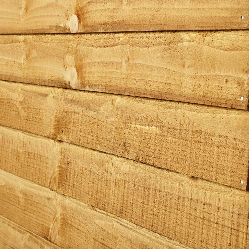 Power Sheds 4 x 8ft Double Door Overlap Pent Wooden Shed Image 3