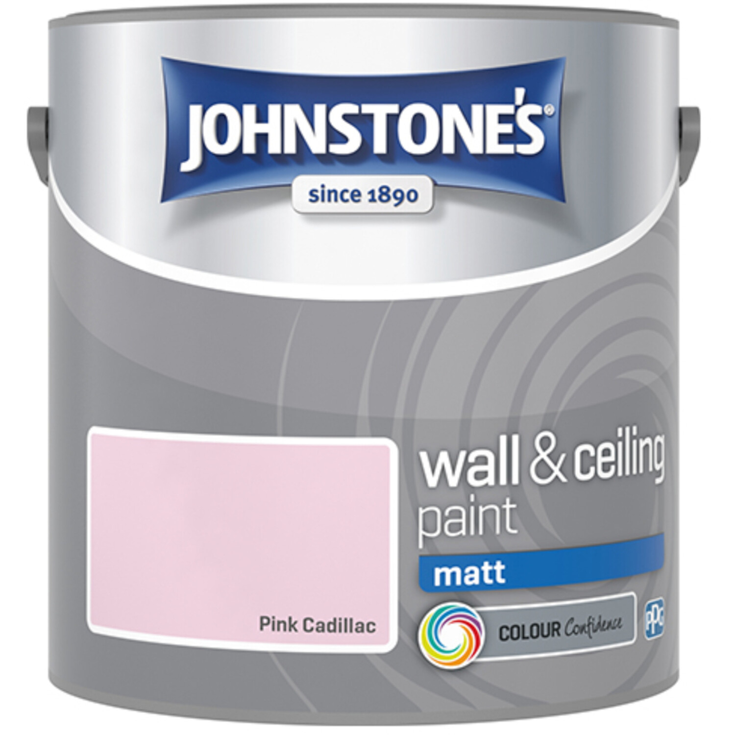 Johnstone's Walls & Ceilings Pink Cadillac Matt Emulsion Paint 2.5L Image 2