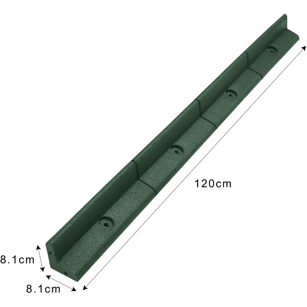 MonsterShop Green 4ft 50 Pack Flexible Lawn Edging Image 6