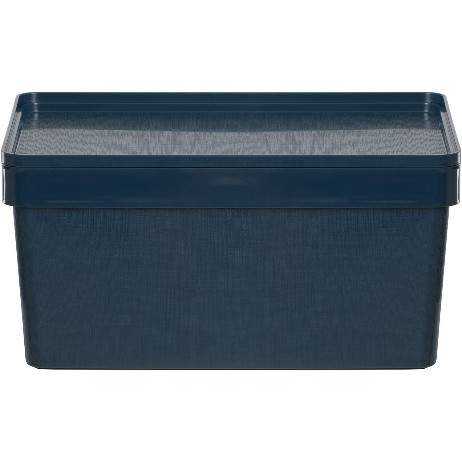 Deep Storage Box with Lid Navy Image 4