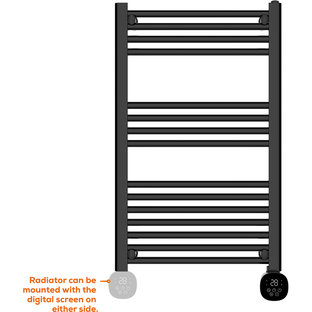 TCP Smart Black Fixed Wi-Fi Towel Radiator 500W Image 5