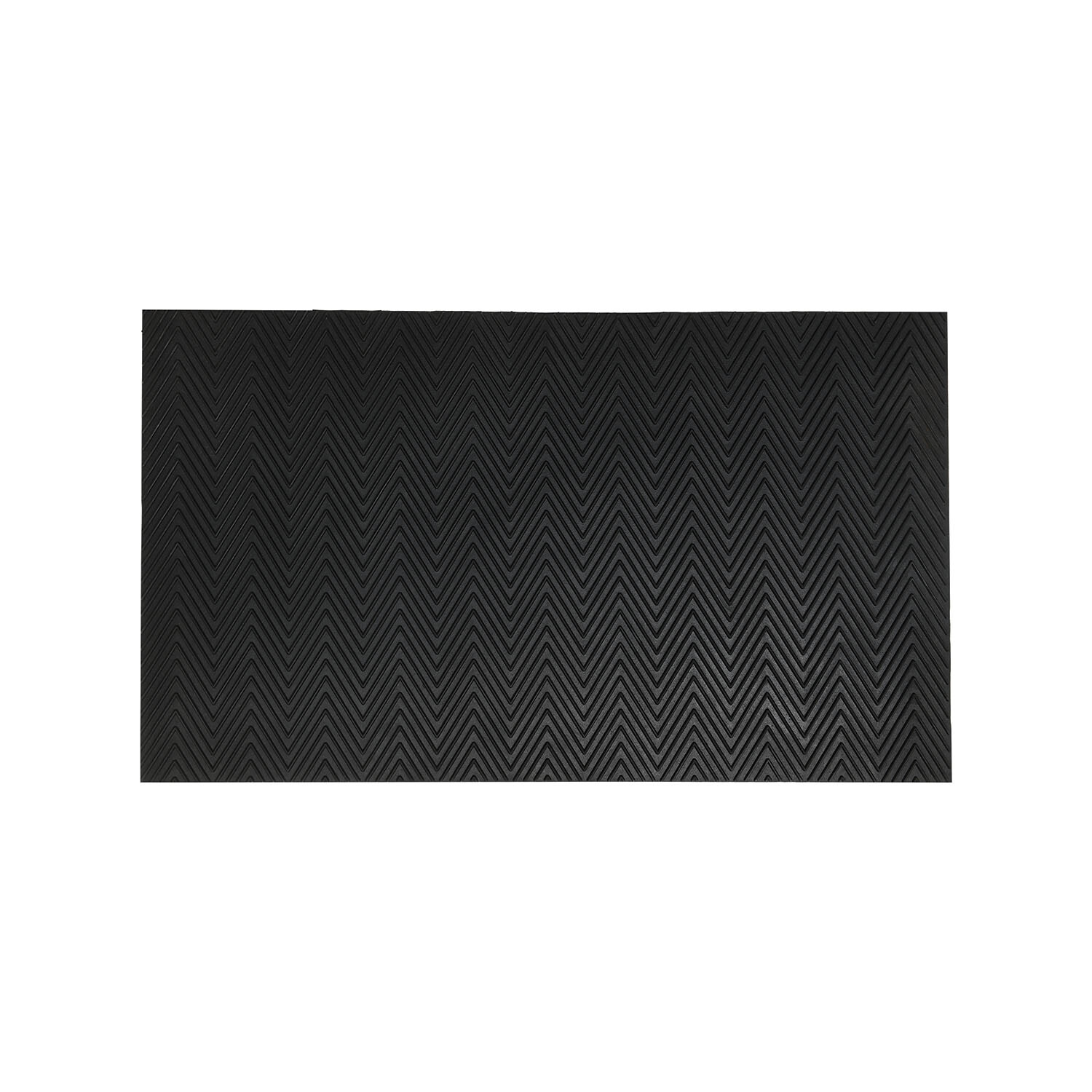 Embossed Rubber Mat - Black Image 3