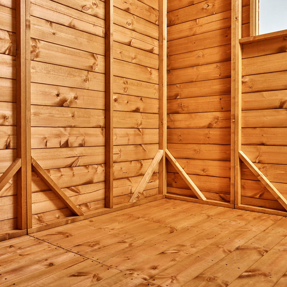 Power Sheds 4 x 8ft Pent Wooden Shed Image 6