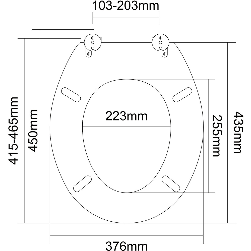 Grey Wooden Effect Toilet Seat Image 9