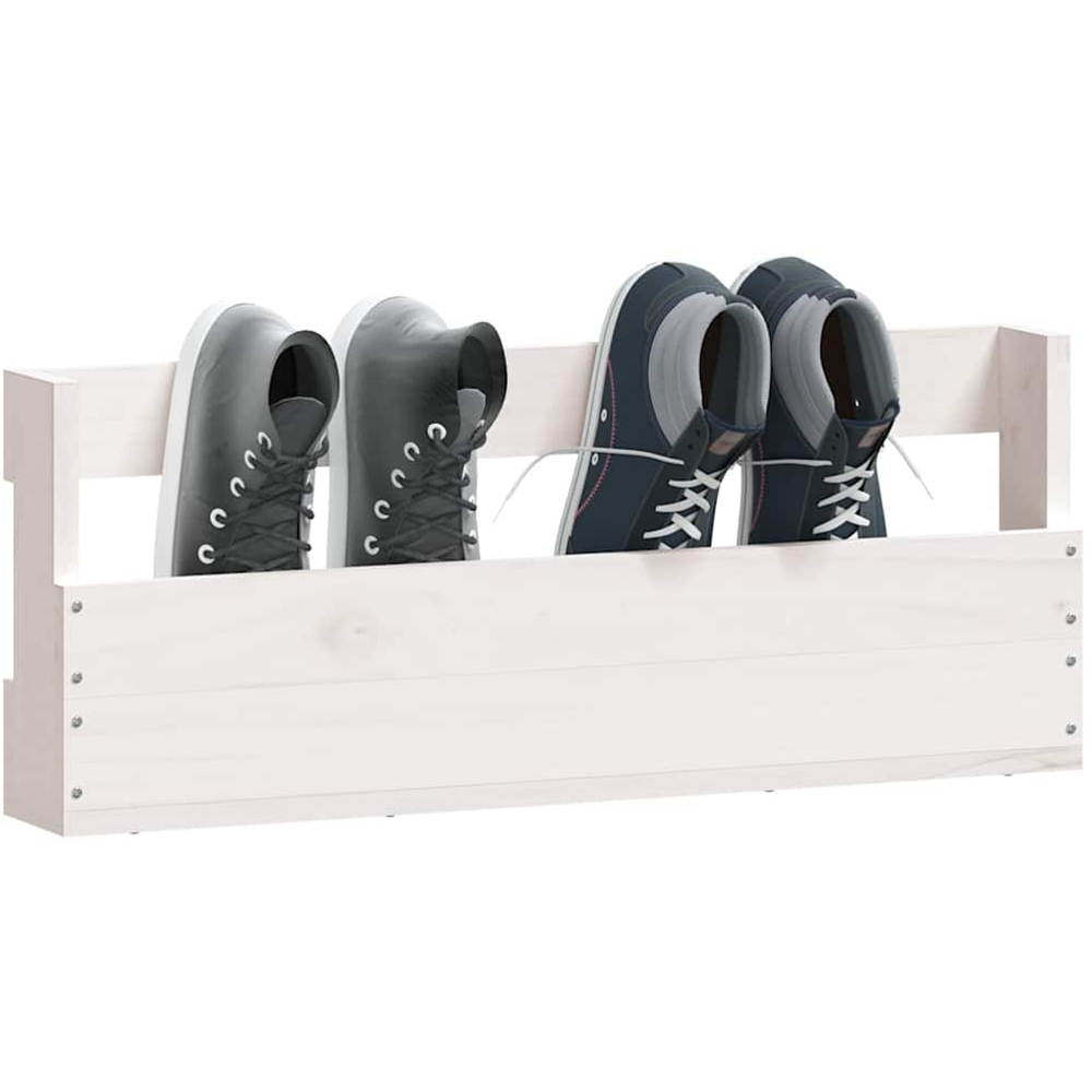 Walplus White Wall Mounted Shoe Rack Set of 2 Image 4